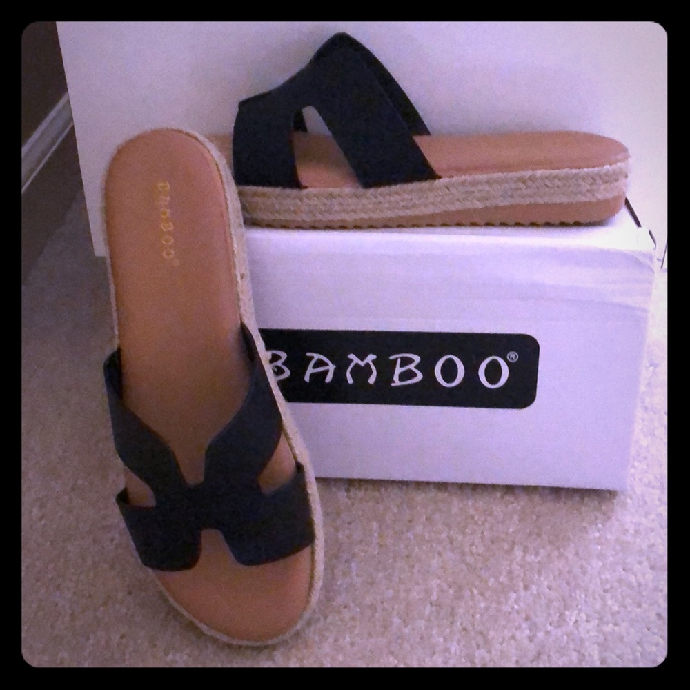 NEW! Espradrille Slide Sandal